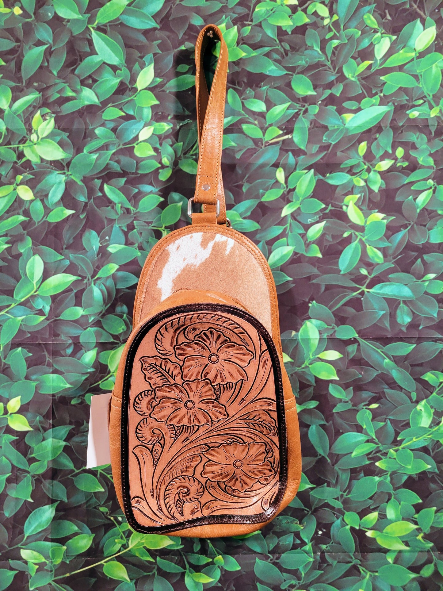 Tooled Leather Crossbody