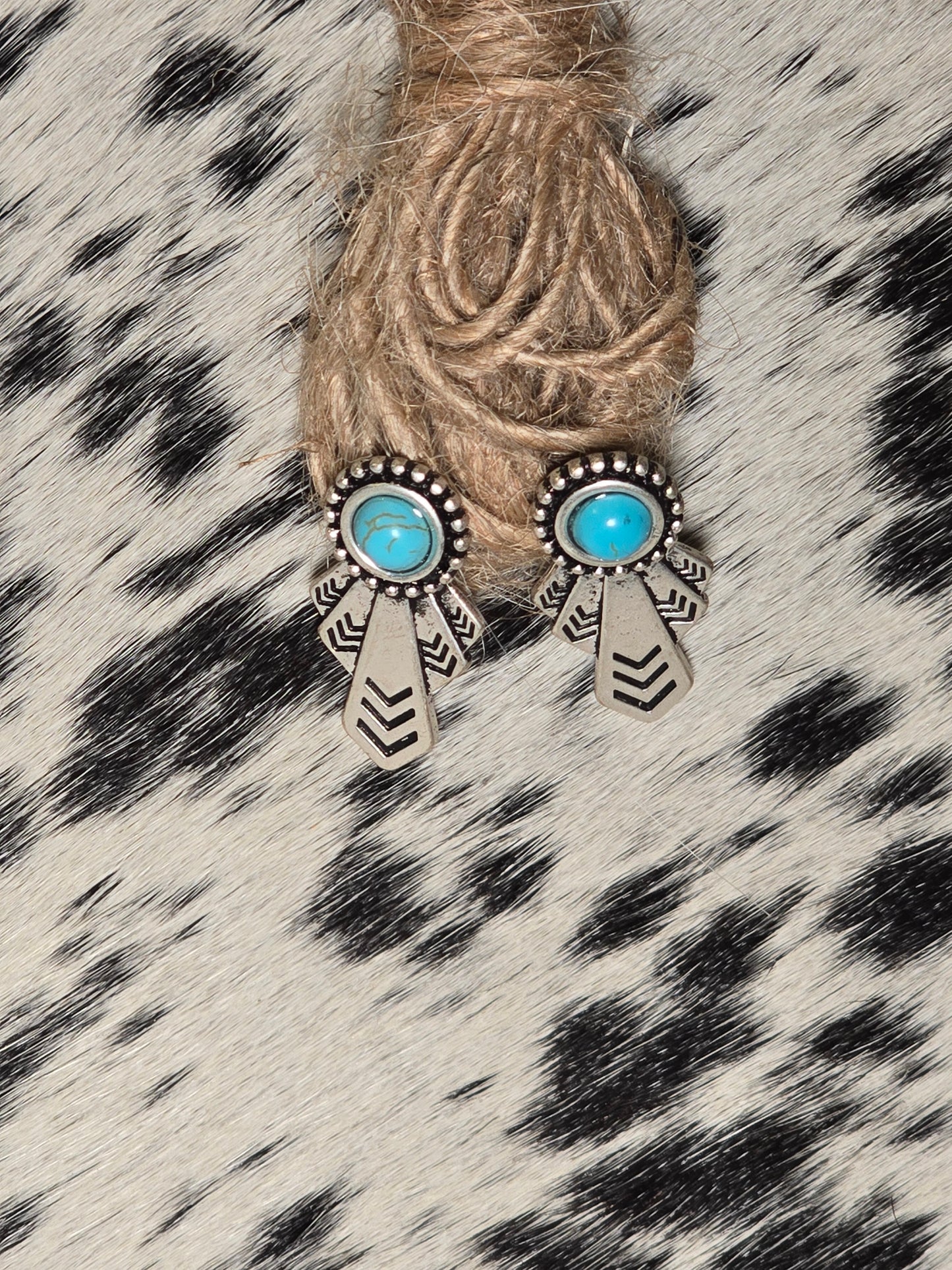 Stone and Sliver Earrings