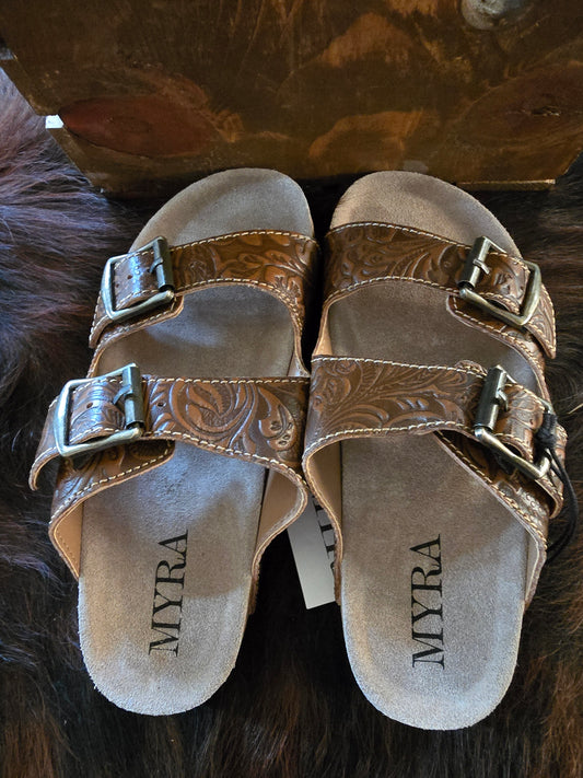 Maggie Embossed Sandals