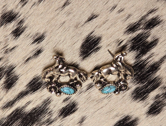 Bronc and Stone Earrings