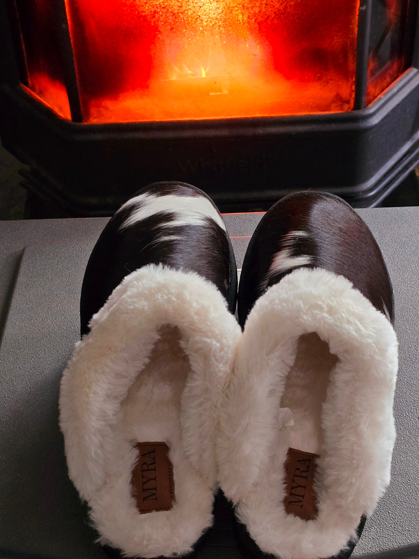 Cowhide Slippers