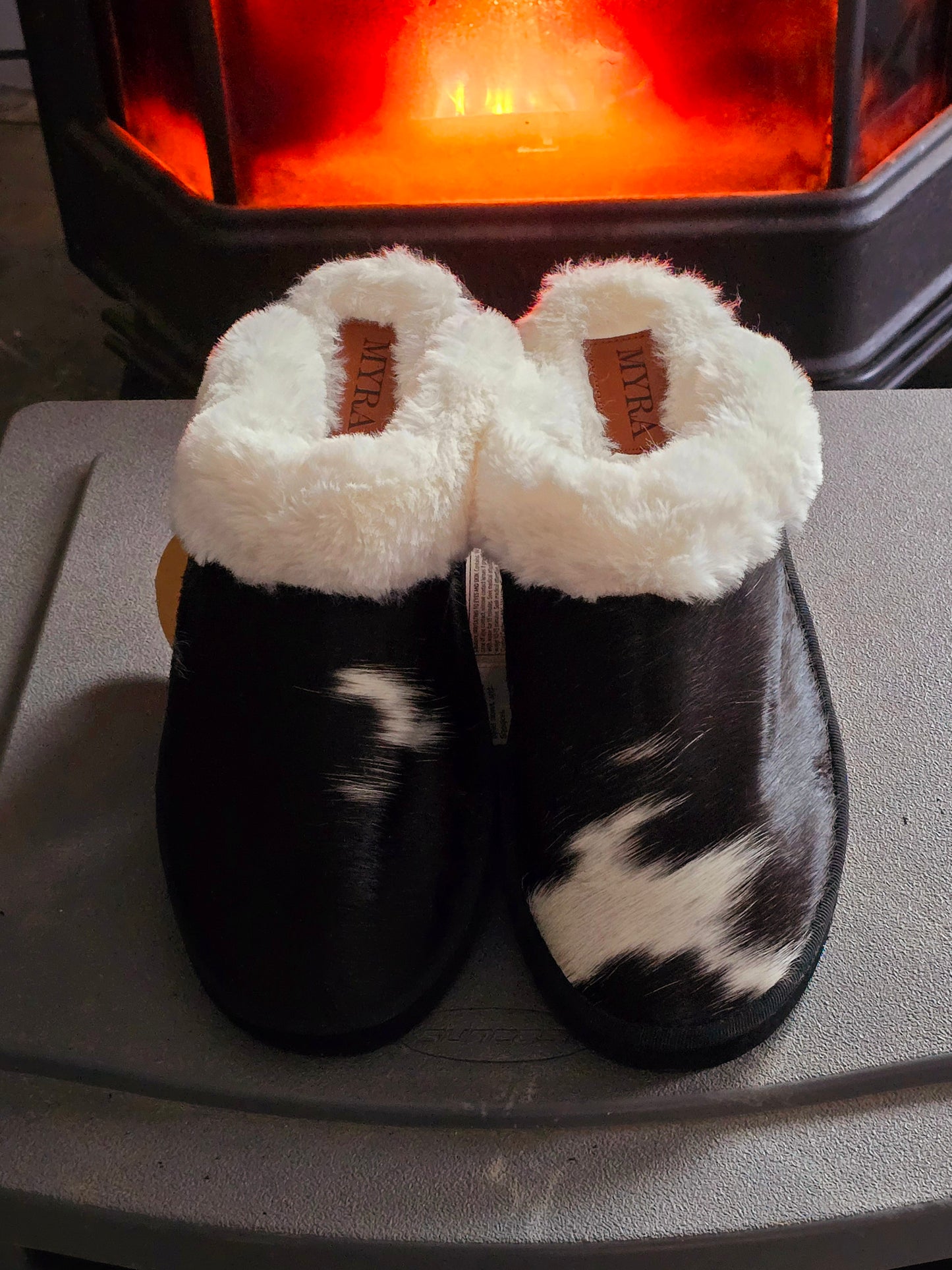 Cowhide Slippers