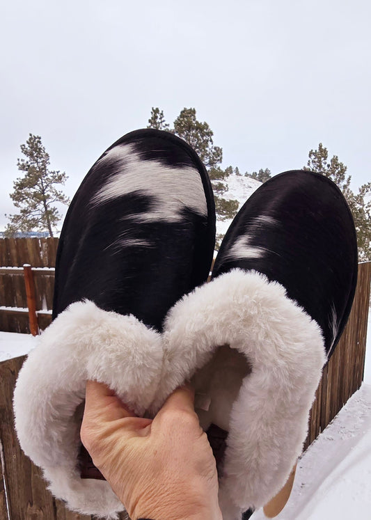 Cowhide Slippers