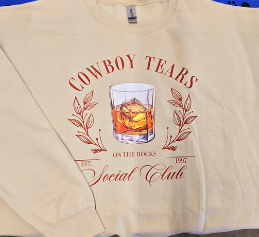 Cowboy Tears Social Club Crew Neck Sweatshirt