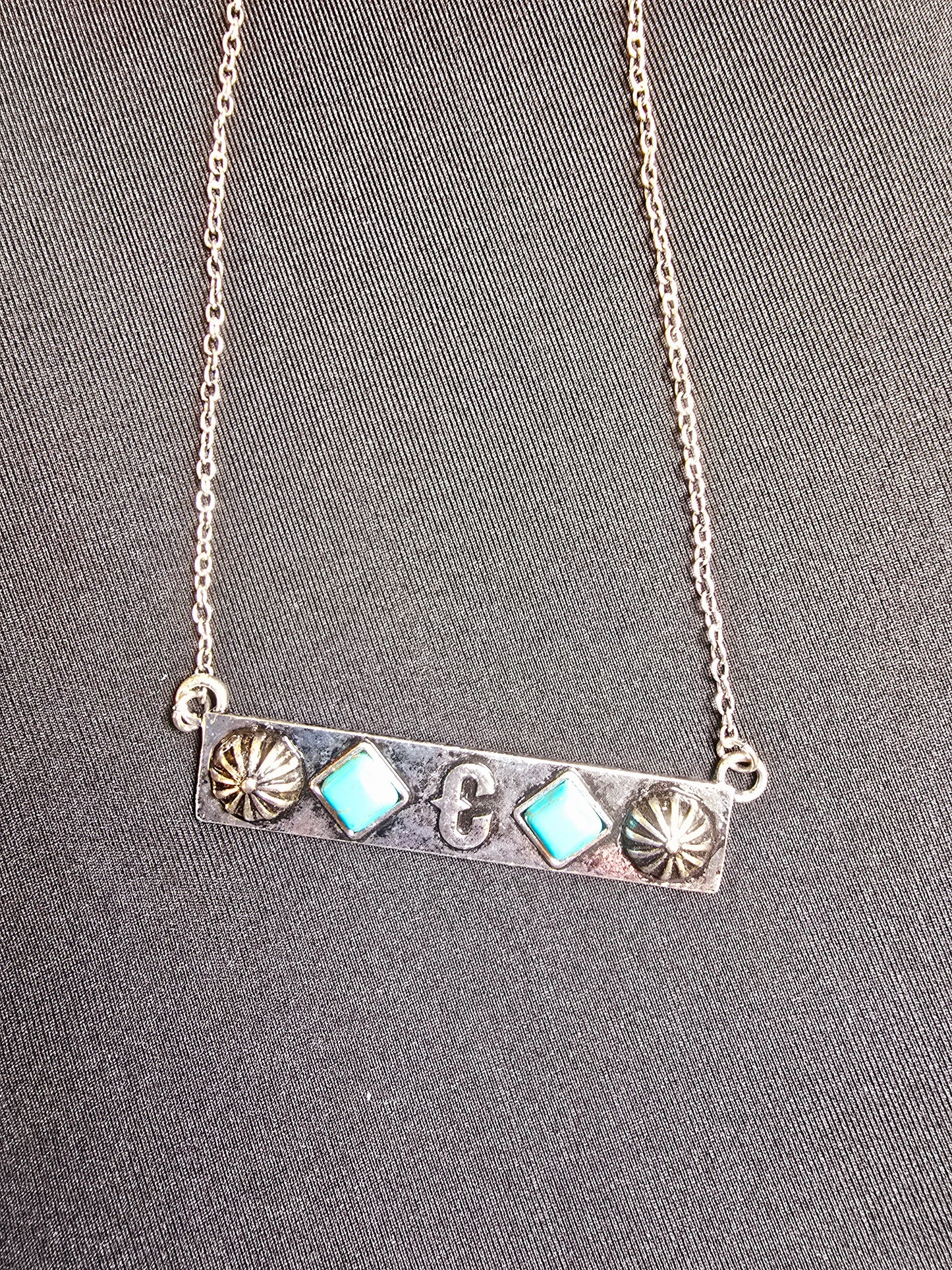Initials Bar Necklace