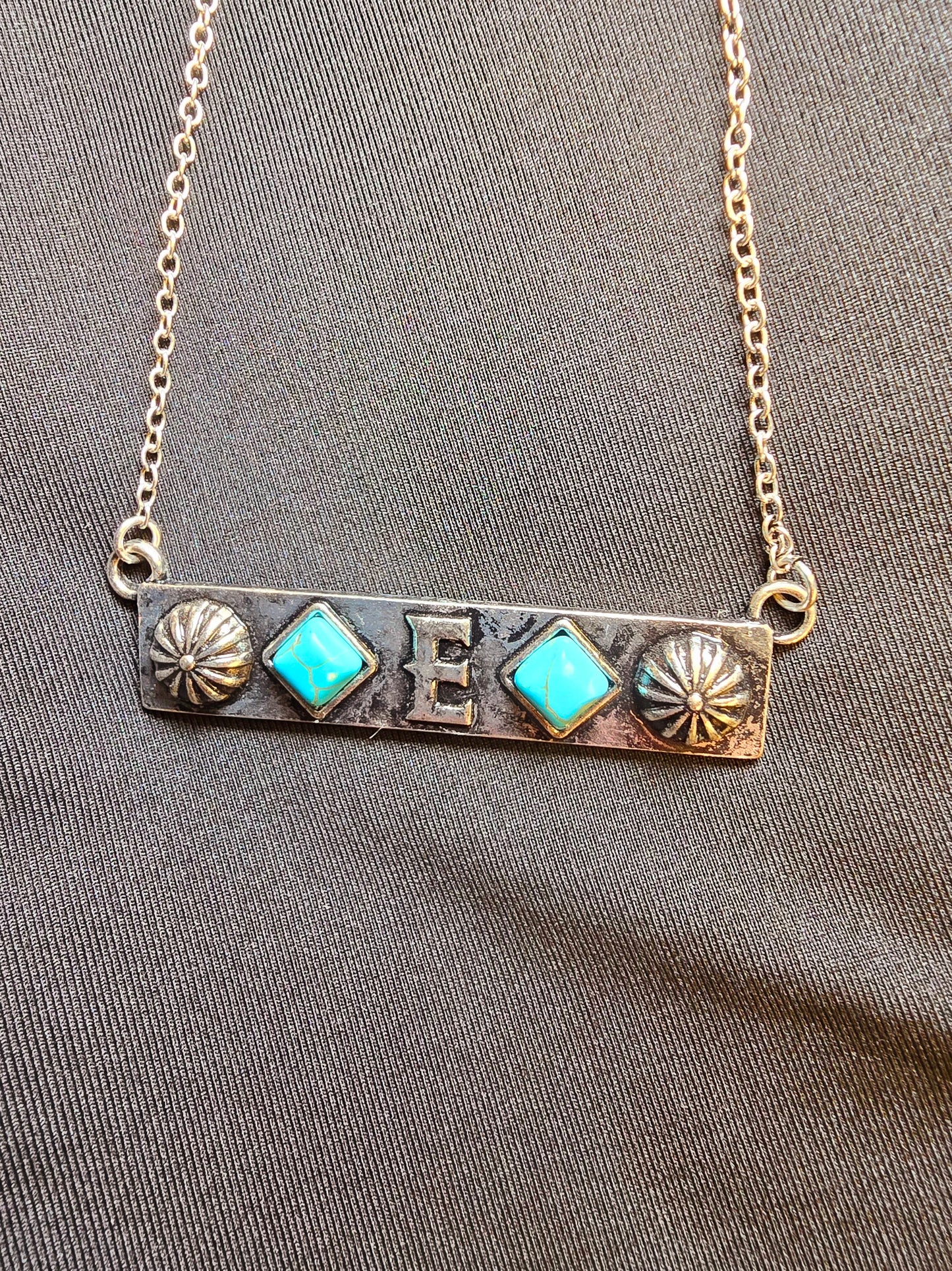 Initials Bar Necklace
