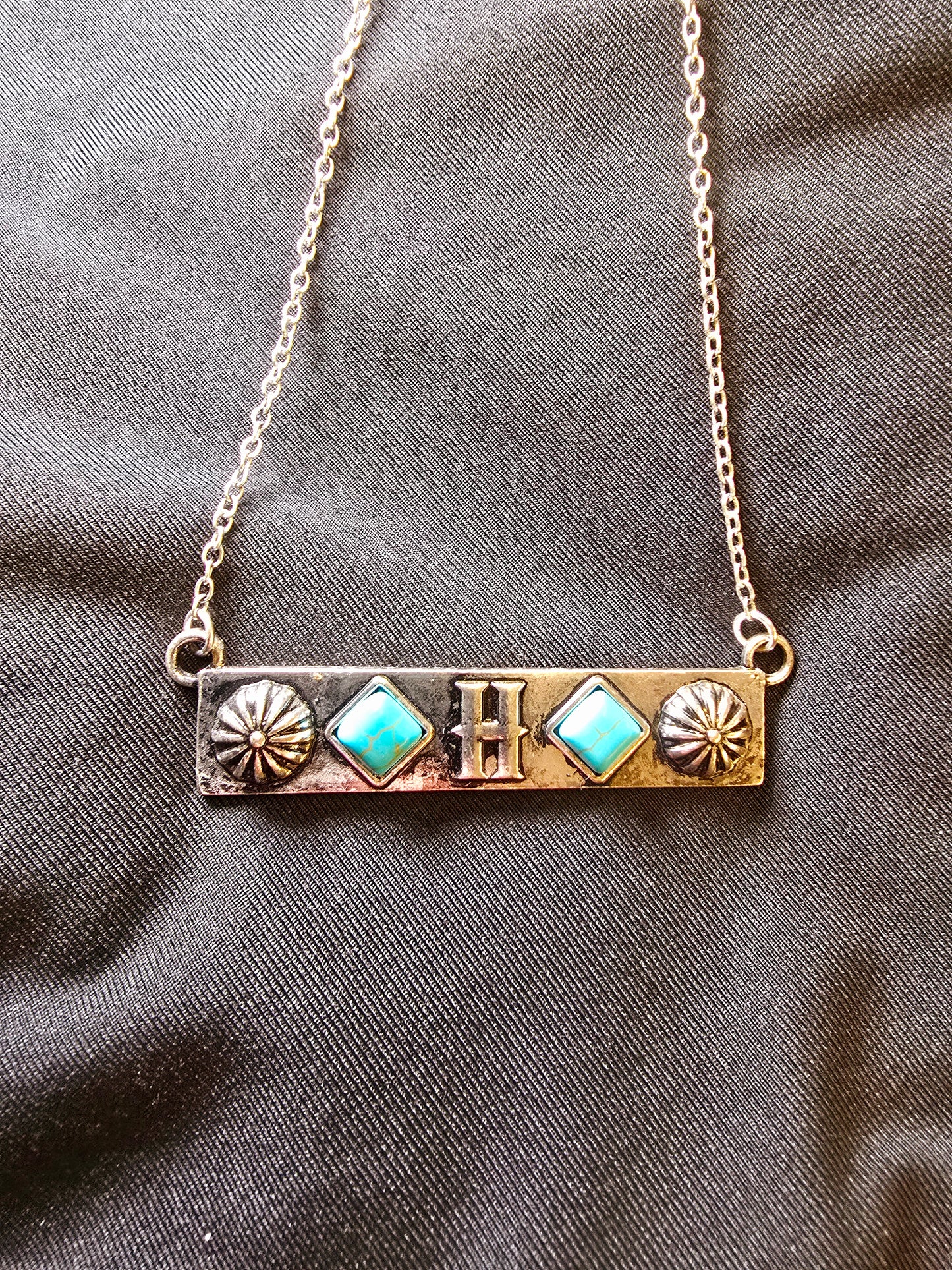 Initials Bar Necklace