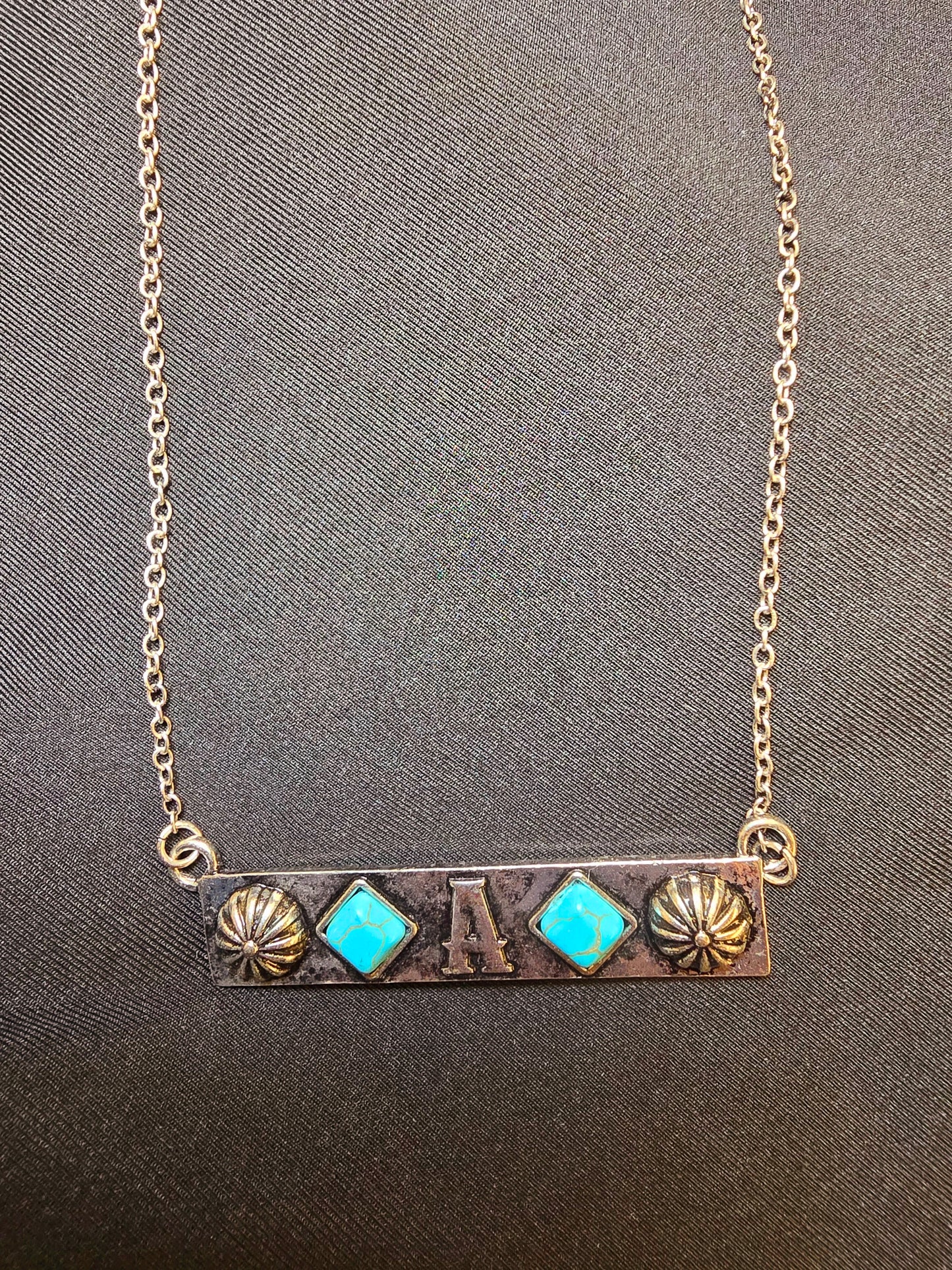 Initials Bar Necklace