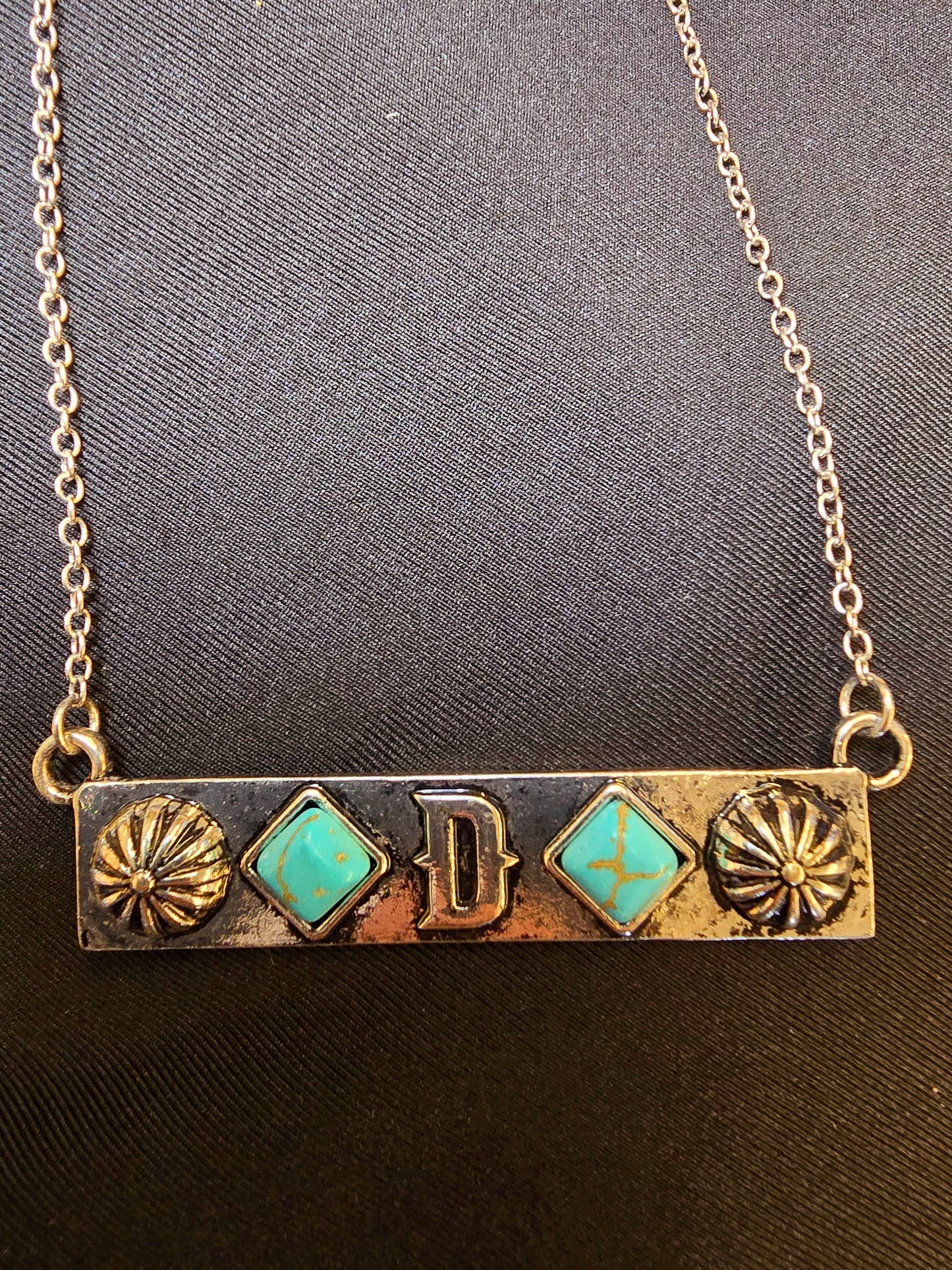 Initials Bar Necklace