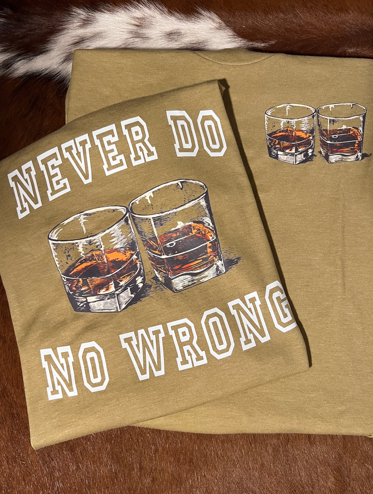 "Never Do No Wrong" Brown Sugar Tee
